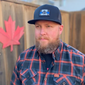Thin Blue Line Mountain Flat Brim Hat